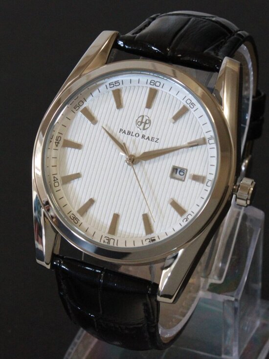 Pablo Raez Other - Men's Contemporary Dress Textured Dial Raised Indices Date Complication 41mm